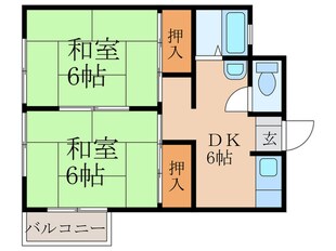 プランドゥ九工大前の物件間取画像